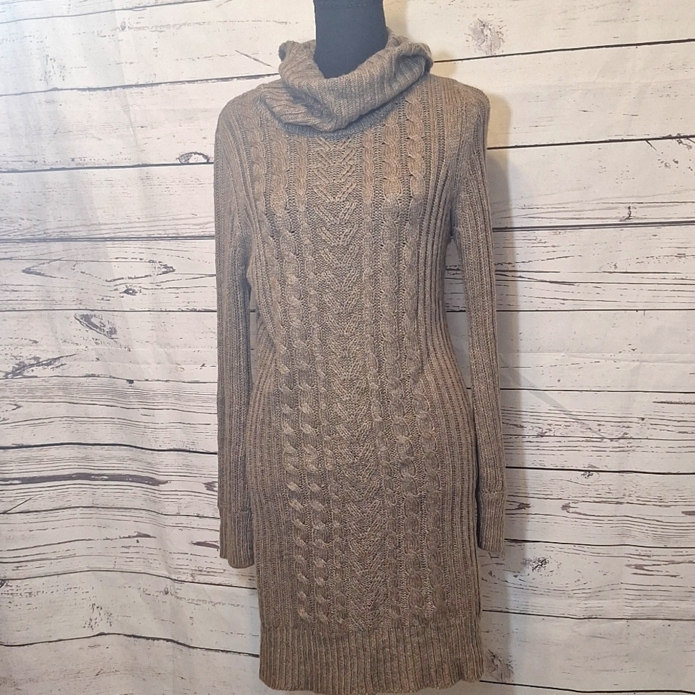 #1084 Anthropologie's RD Style Cable Knit Mini Dress/ tunic sz M - Picture 2 of 9